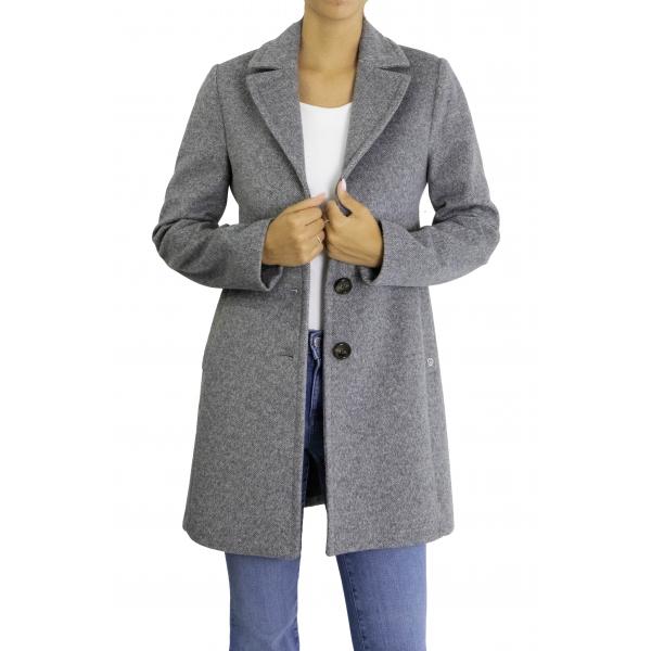 Cappotto lineare con chiusura a bottoni Please